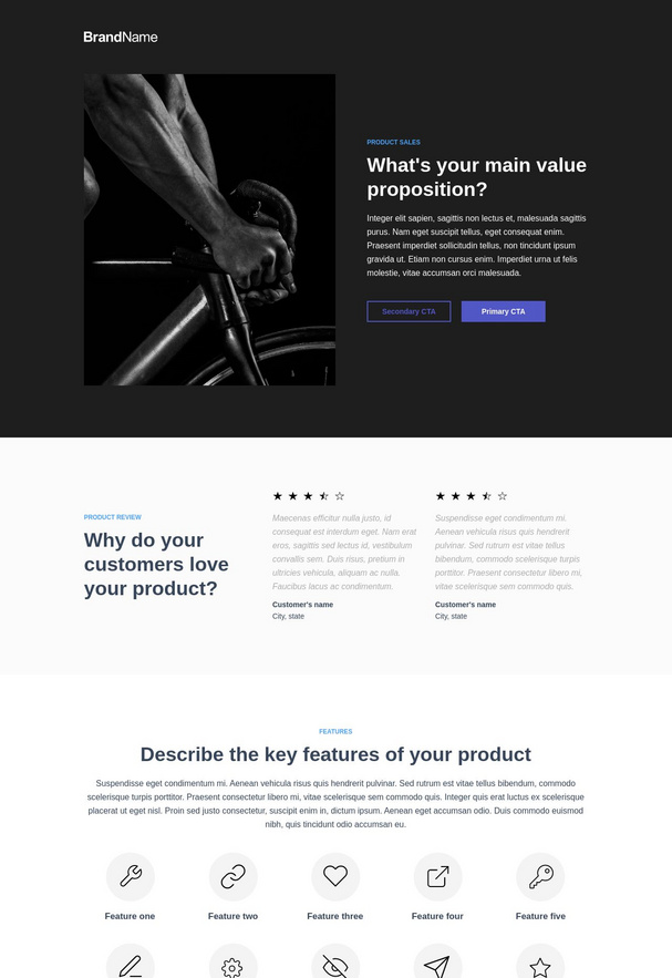 Product Sales Landing Page 1