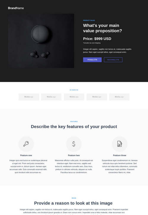 Product Sales Landing Page 7