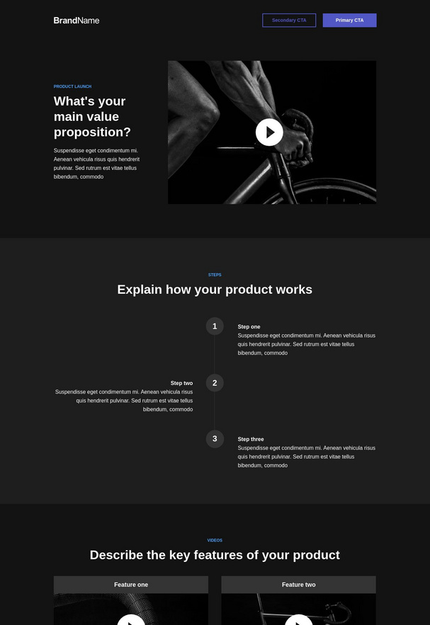Product Launch Landing Page 4
