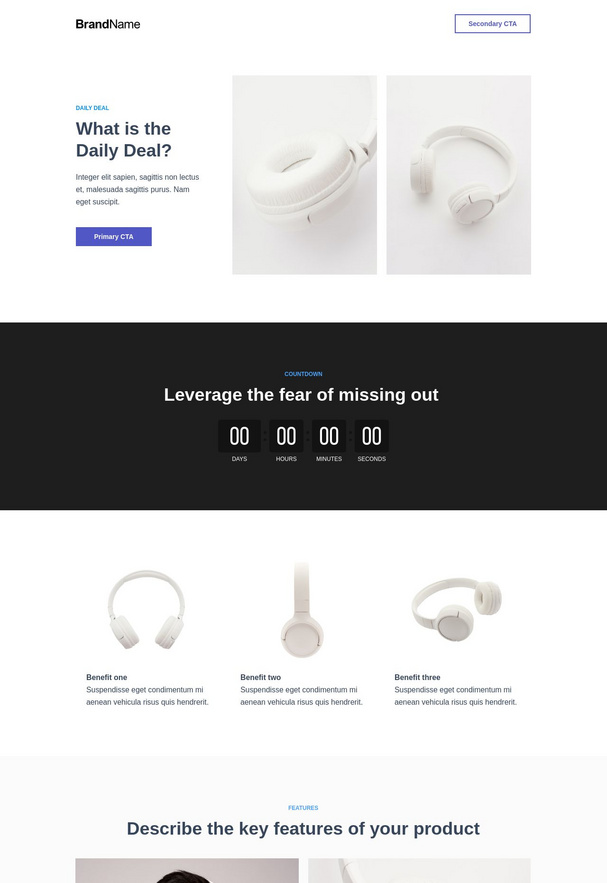 Daily deals landing page 1